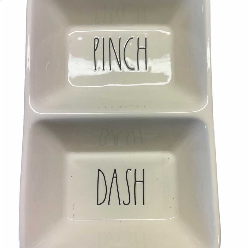 NEW Rae Dunn PINCH & DASH Divided Dish